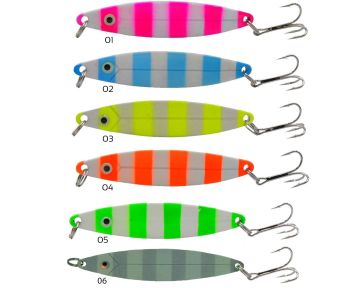 Captain 6145 Lüfer Kaşığı 20gr Zebra Glow 8cm
