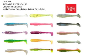 Lucky John Tioga Fat 3.9'' (9.91 cm) 5P Silikon Yem