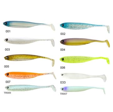 Lucky John Makora 3D Shad Tail 4'' (10.16 cm) 6P Silikon Yem