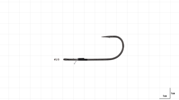Hayabusa FPP HD Straight Güçlendirilmiş Delikli Lüfer İğnesi Black Nikel