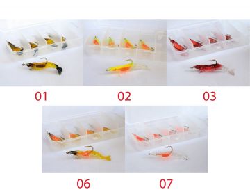 Captain 3062 Silikon Karides 5.5cm Suni Yem 5'li Kutu