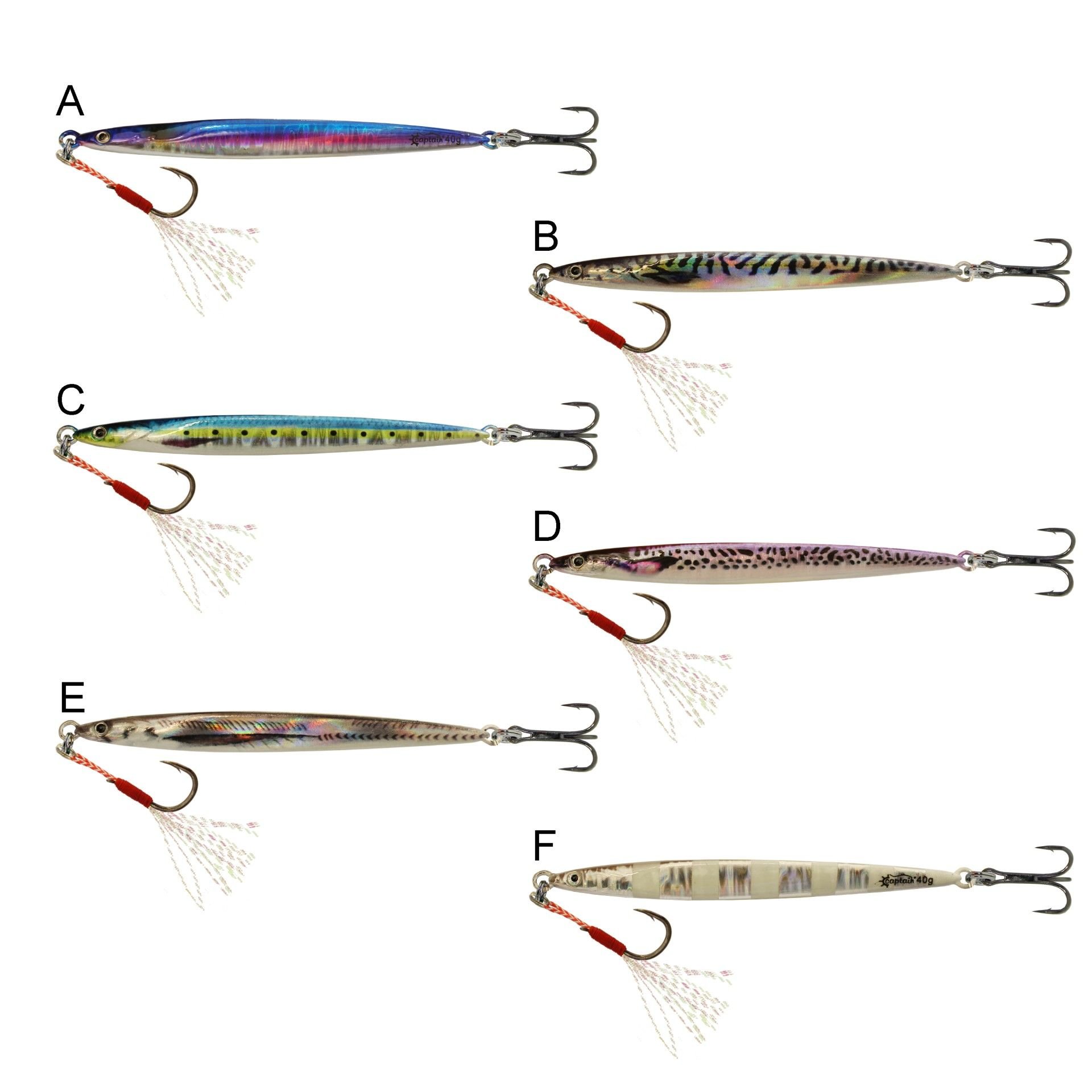 Captain 3665 Cazador Slim UV 40gr Light Jig Suni Yem